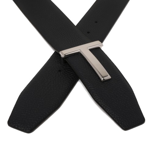 Tom Ford Black Reversible Leather Belt.
