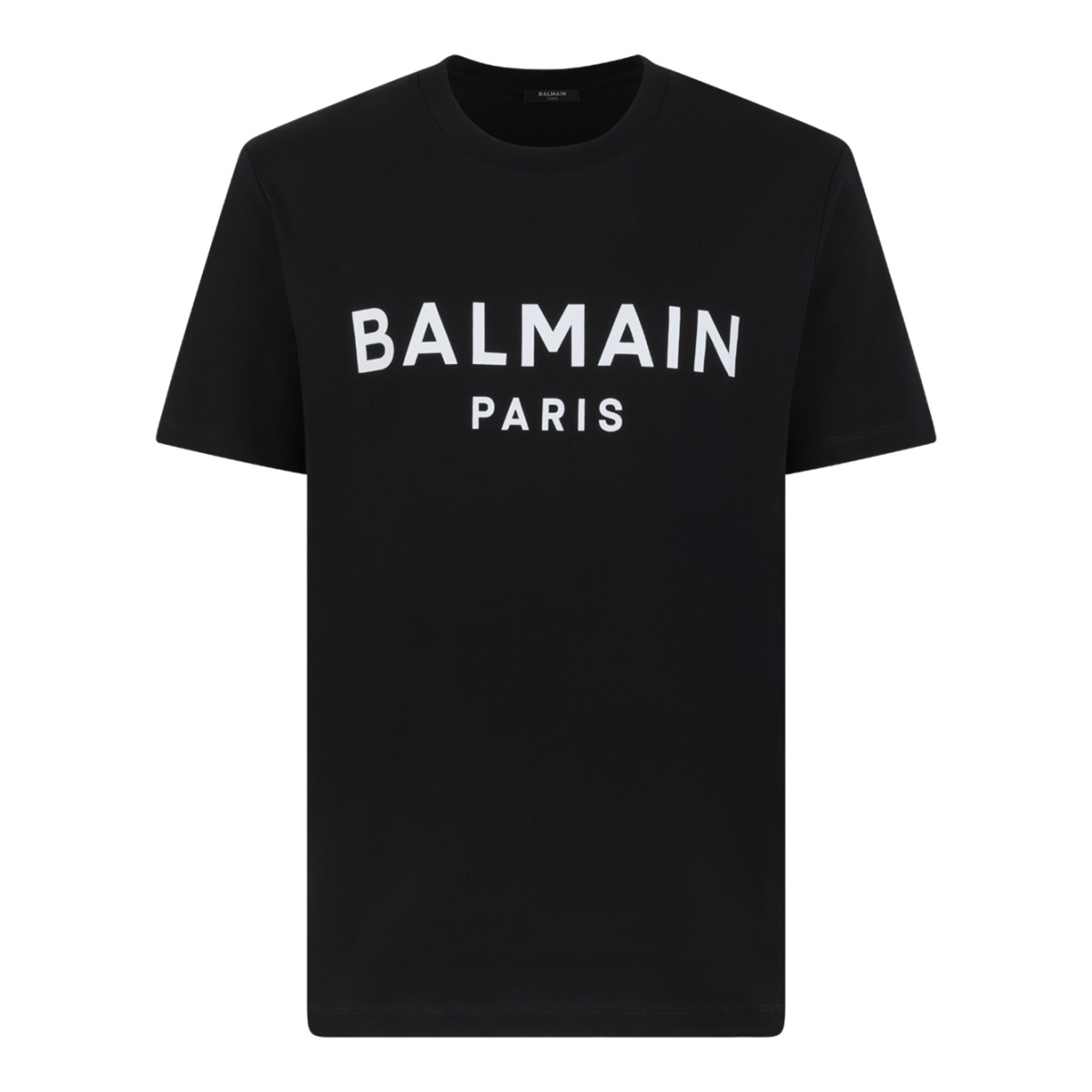 Balmain Black Logo Cotton T-Shirt.