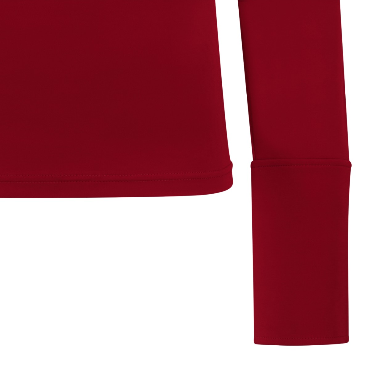 Courrges Red Turtleneck Knit Top.