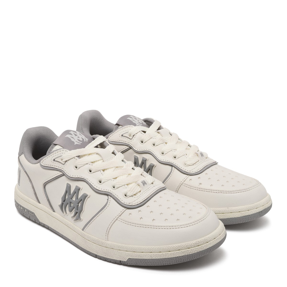 Amiri White Leather Low-Top Sneakers.