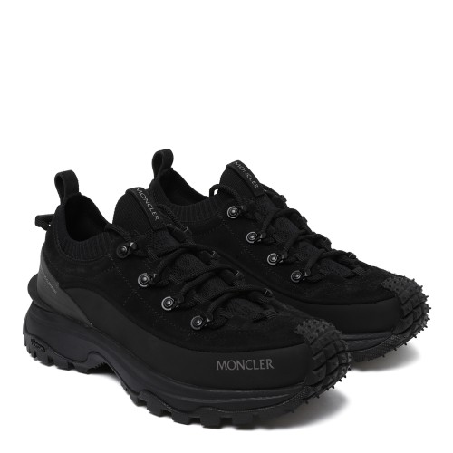 Moncler Black Technical Hiking Sneakers. 2