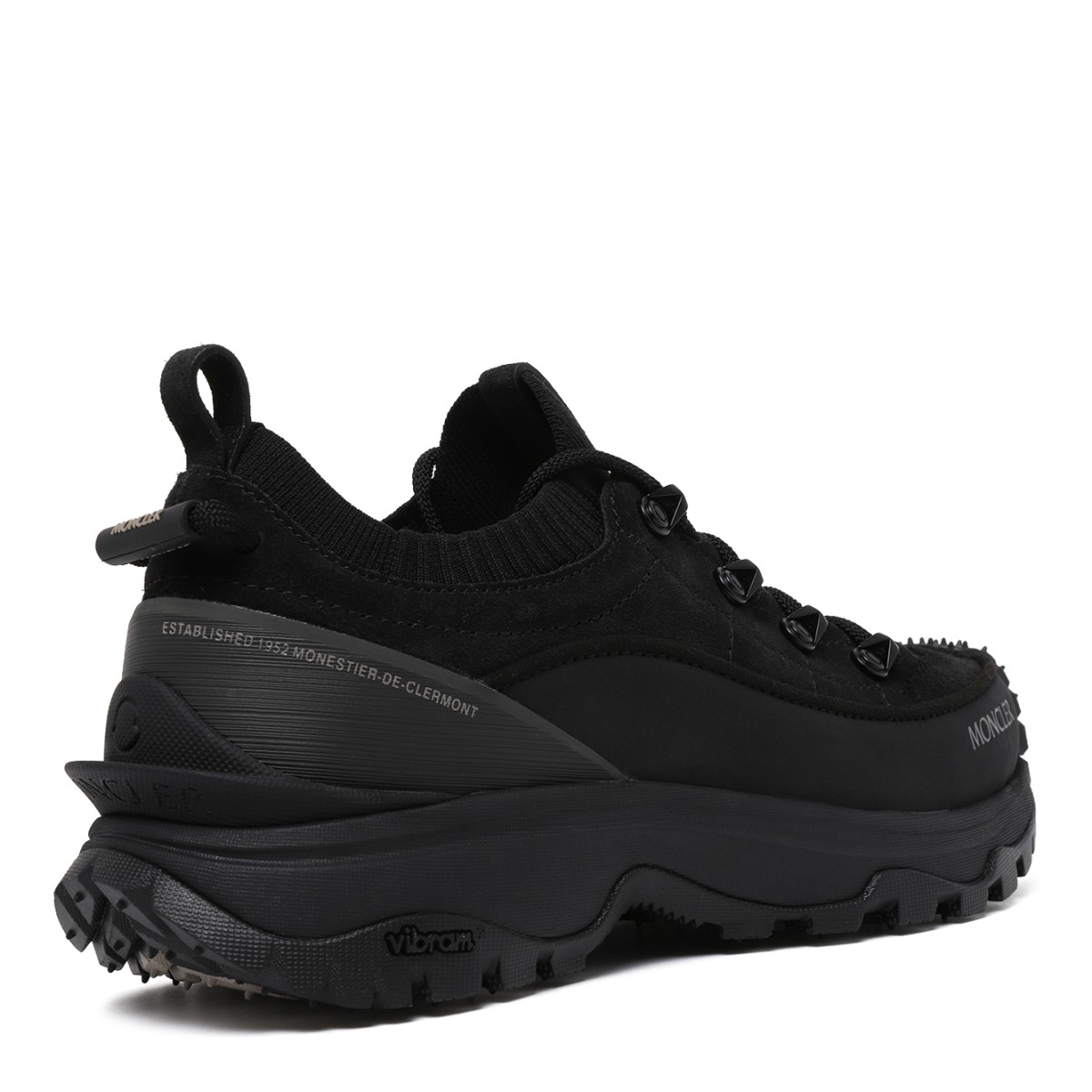 Moncler Black Technical Hiking Sneakers.
