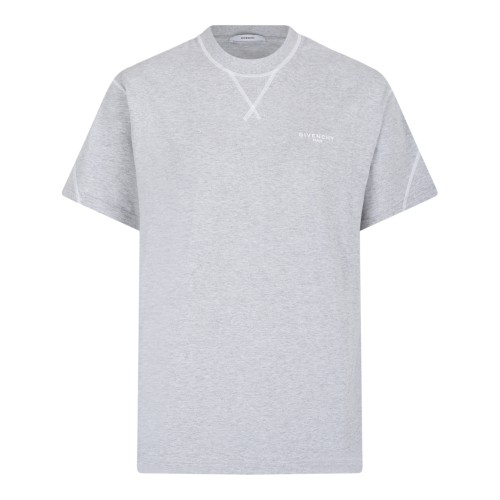 Givenchy Grey Melange Essential T-Shirt.