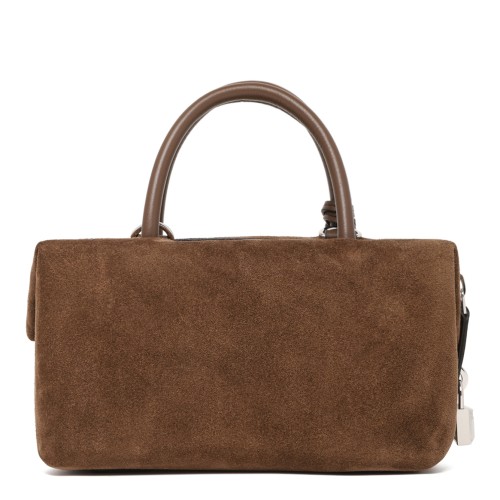 Max Mara Brown Suede Top-Handle Bag. 2