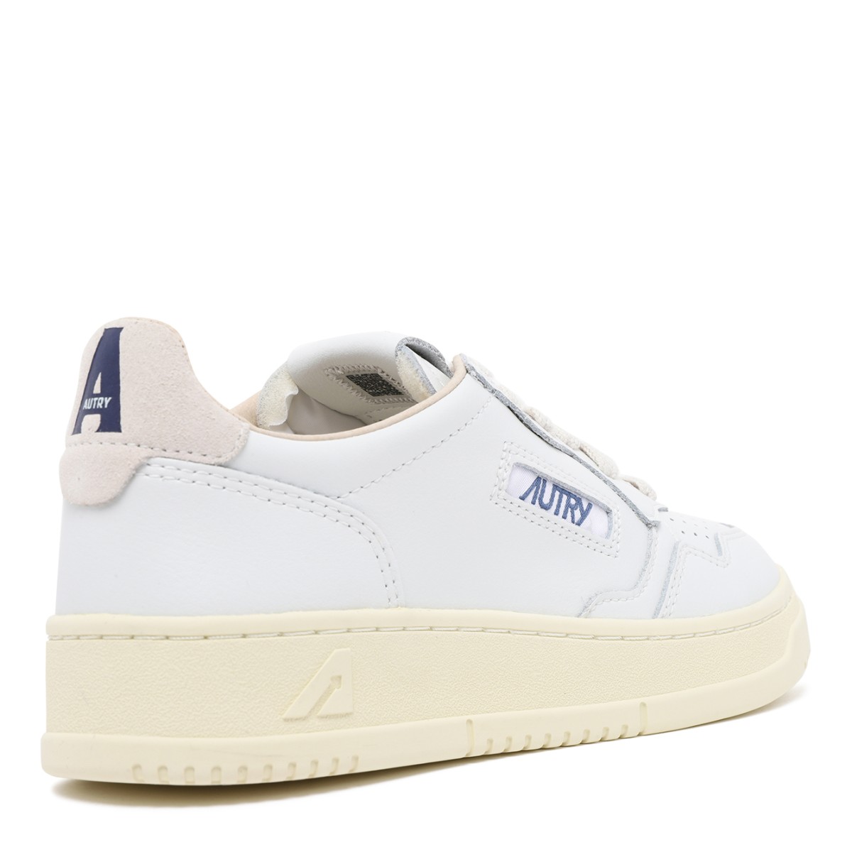 Autry White Leather Low-Top Sneakers.