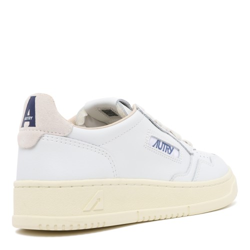 Autry White Leather Low-Top Sneakers.