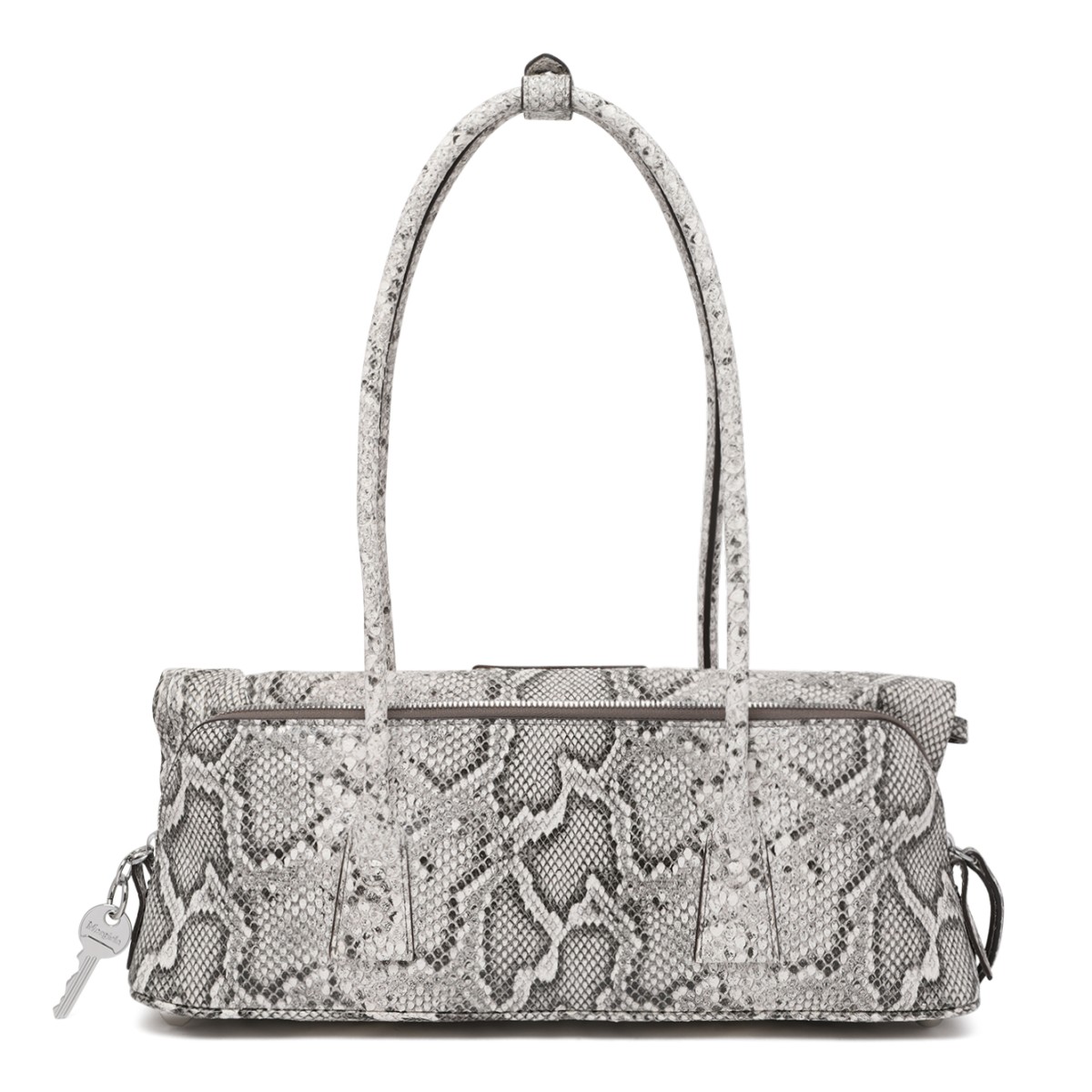 Maison Margiela Python-Effect Leather Top Handle Bag.