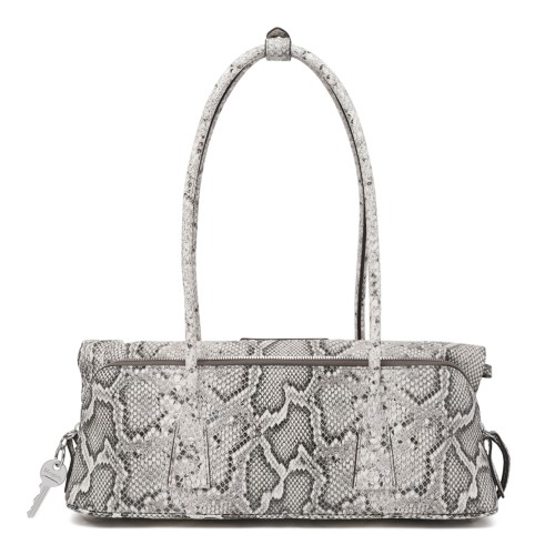 Maison Margiela Python-Effect Leather Top Handle Bag.