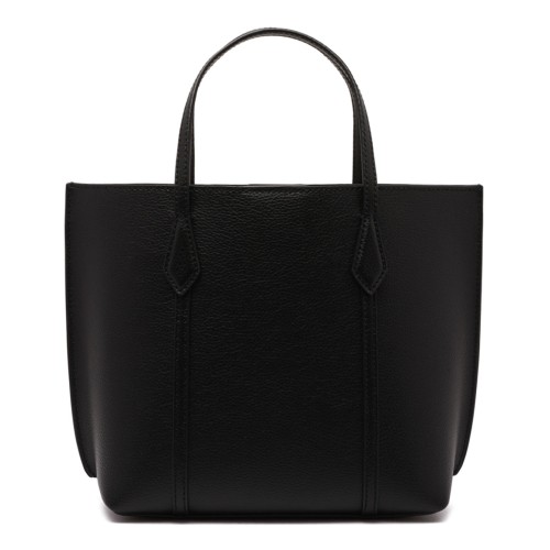 Tory Burch Black Leather Tote Bag. 2