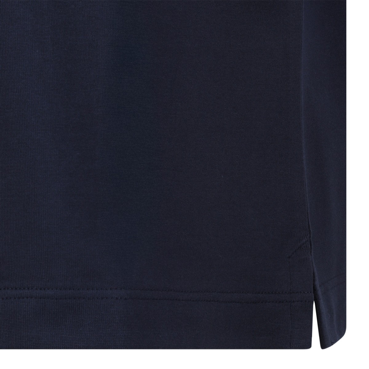Alexander McQueen Navy Blue Cotton Logo T-Shirt.