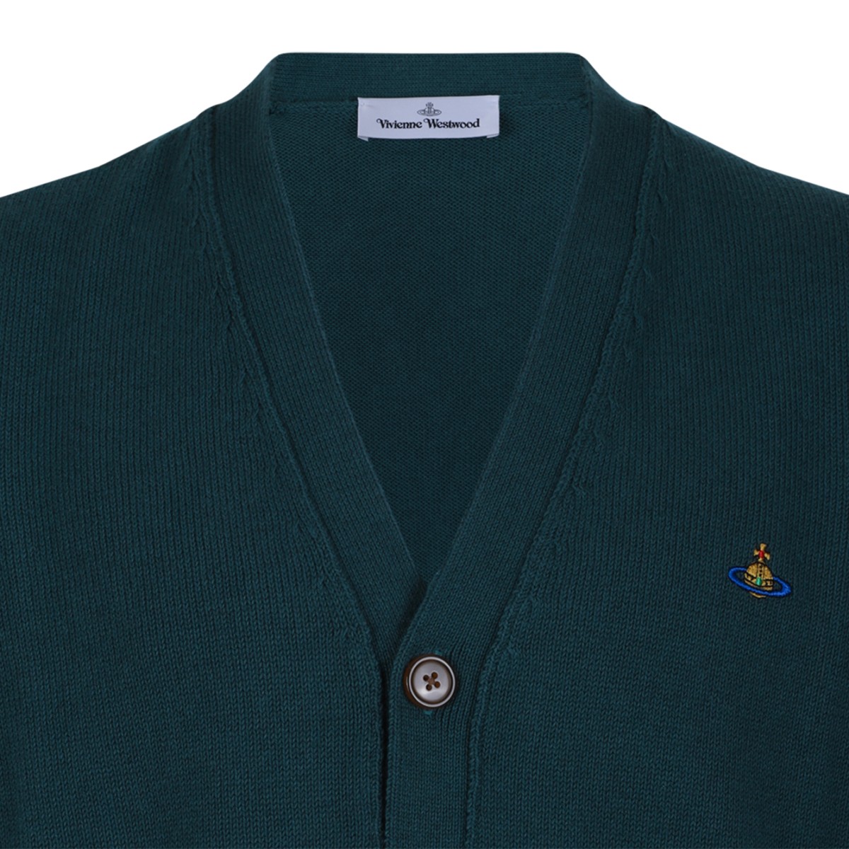 Vivienne Westwood Teal Wool Cardigan.