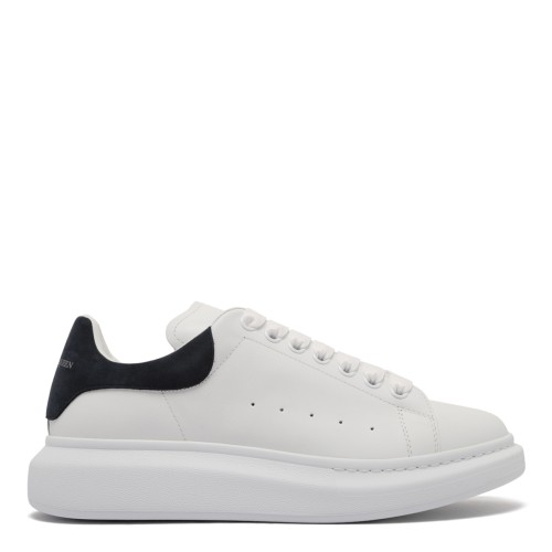 Alexander McQueen White, Blue and Grey Oversized Sneakers.