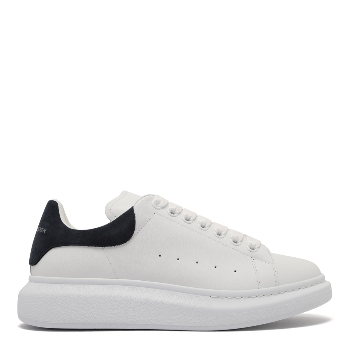 Alexander McQueen White, Blue and Grey Oversized Sneakers.