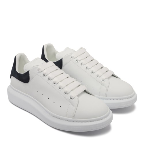 Alexander McQueen White, Blue and Grey Oversized Sneakers. 2