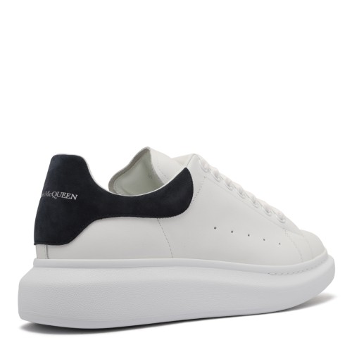 Alexander McQueen White, Blue and Grey Oversized Sneakers.