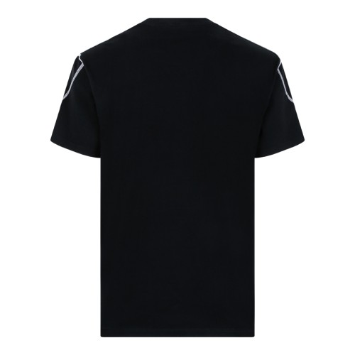 Givenchy Black Cotton Logo T-Shirt. 2