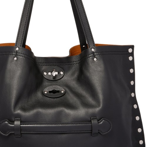 Zanellato Black Medium A' Spasso Tote Bag