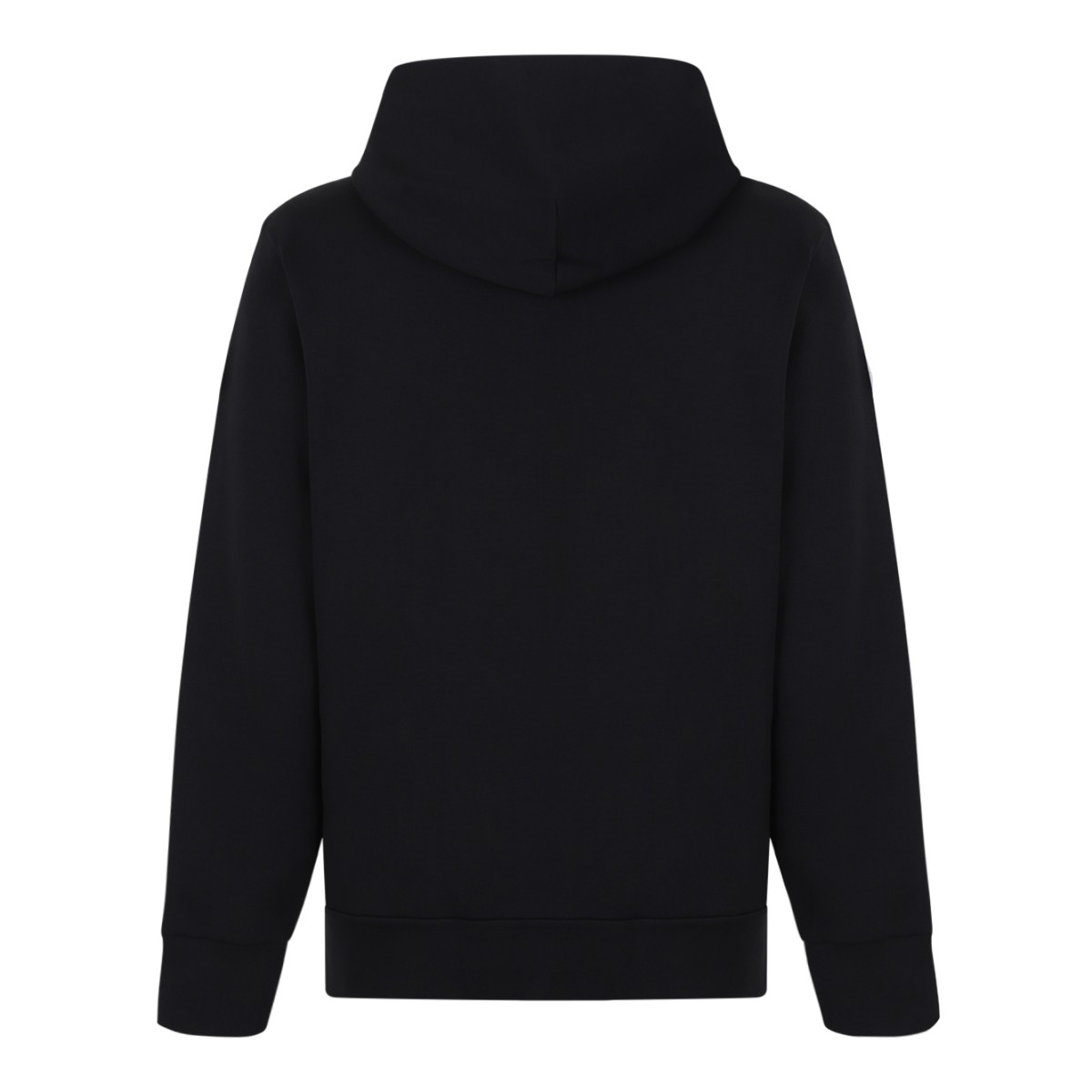 Moncler Black Hooded Zip Hoodie.