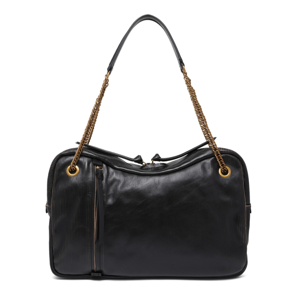 Vivienne Westwood Black Leather Shoulder Bag.