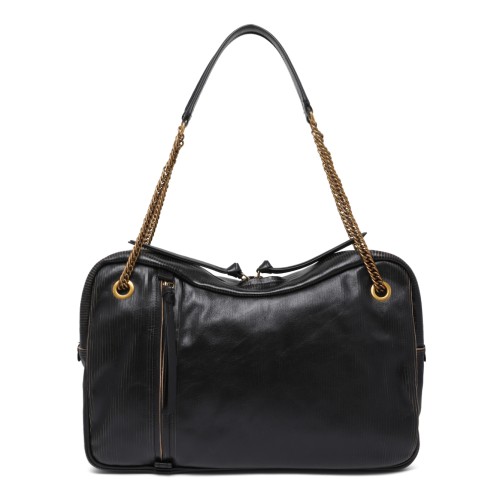 Vivienne Westwood Black Leather Shoulder Bag.