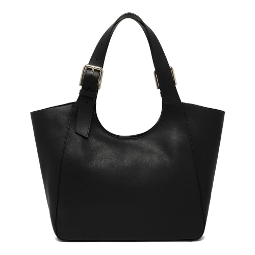 Furla Black Leather Tote Bag. 2