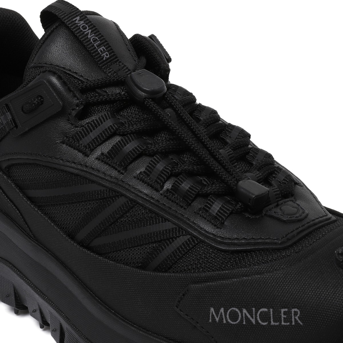Moncler Black Trail Running Sneakers.