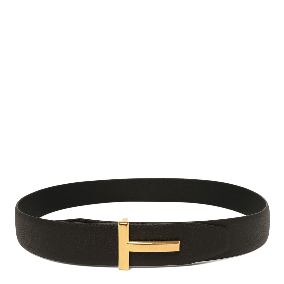 Tom Ford Black Reversible Leather Belt.