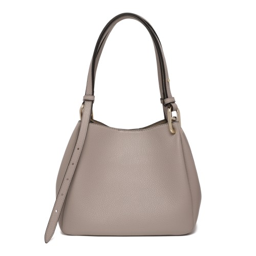 Furla Taupe Leather Shoulder Bag. 2