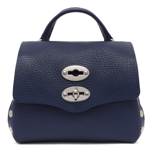 Zanellato Postina Blue Leather Top Handle Bag.