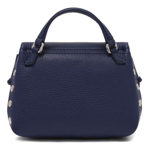 Zanellato Postina Blue Leather Top Handle Bag. 2