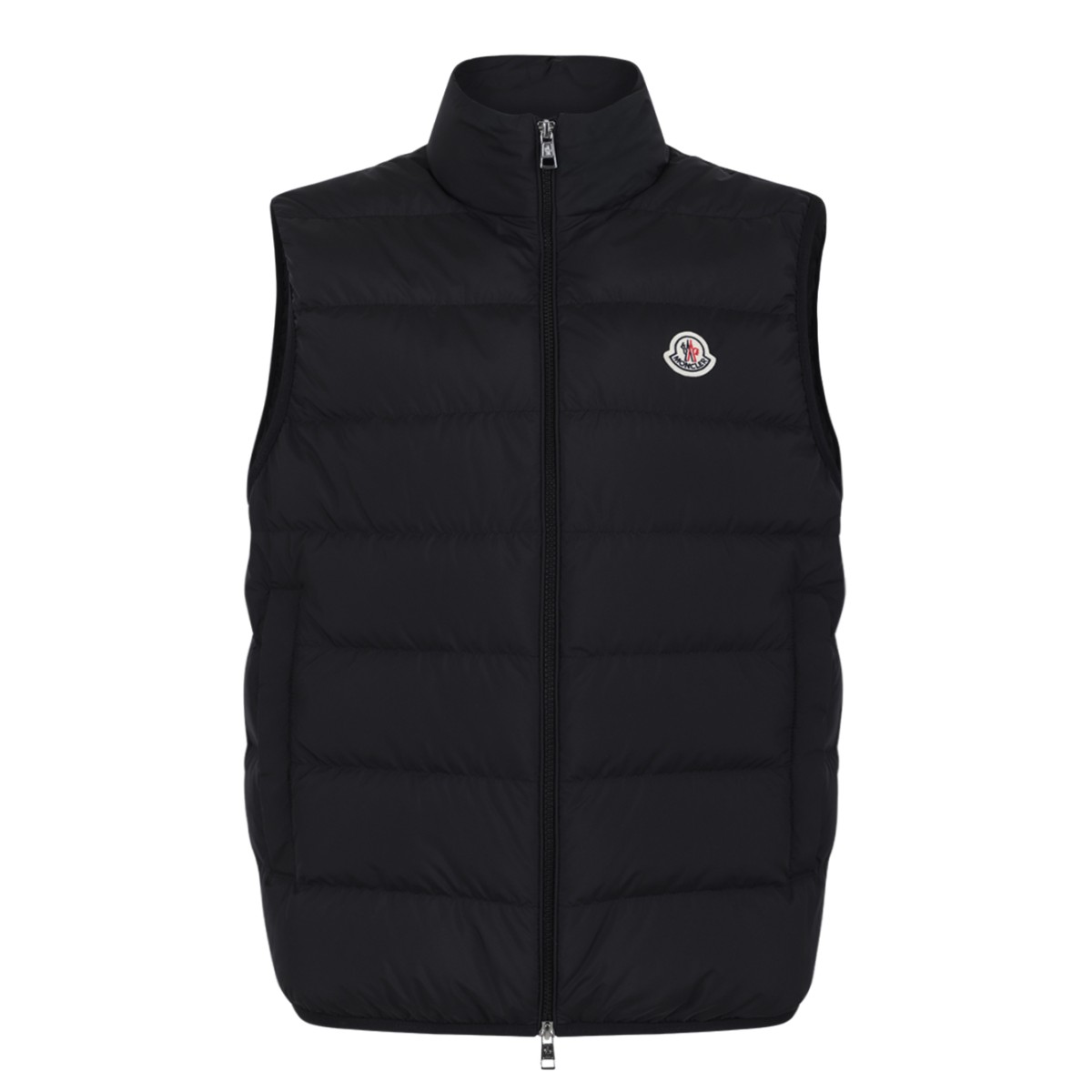 Moncler Black Quilted Down Vest.