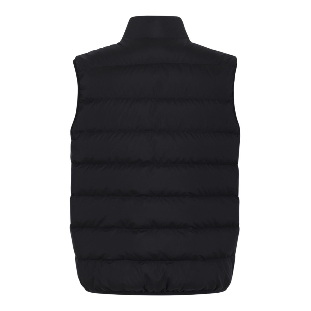 Moncler Black Quilted Down Vest.