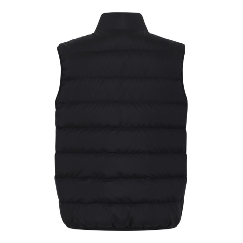 Moncler Black Quilted Down Vest.