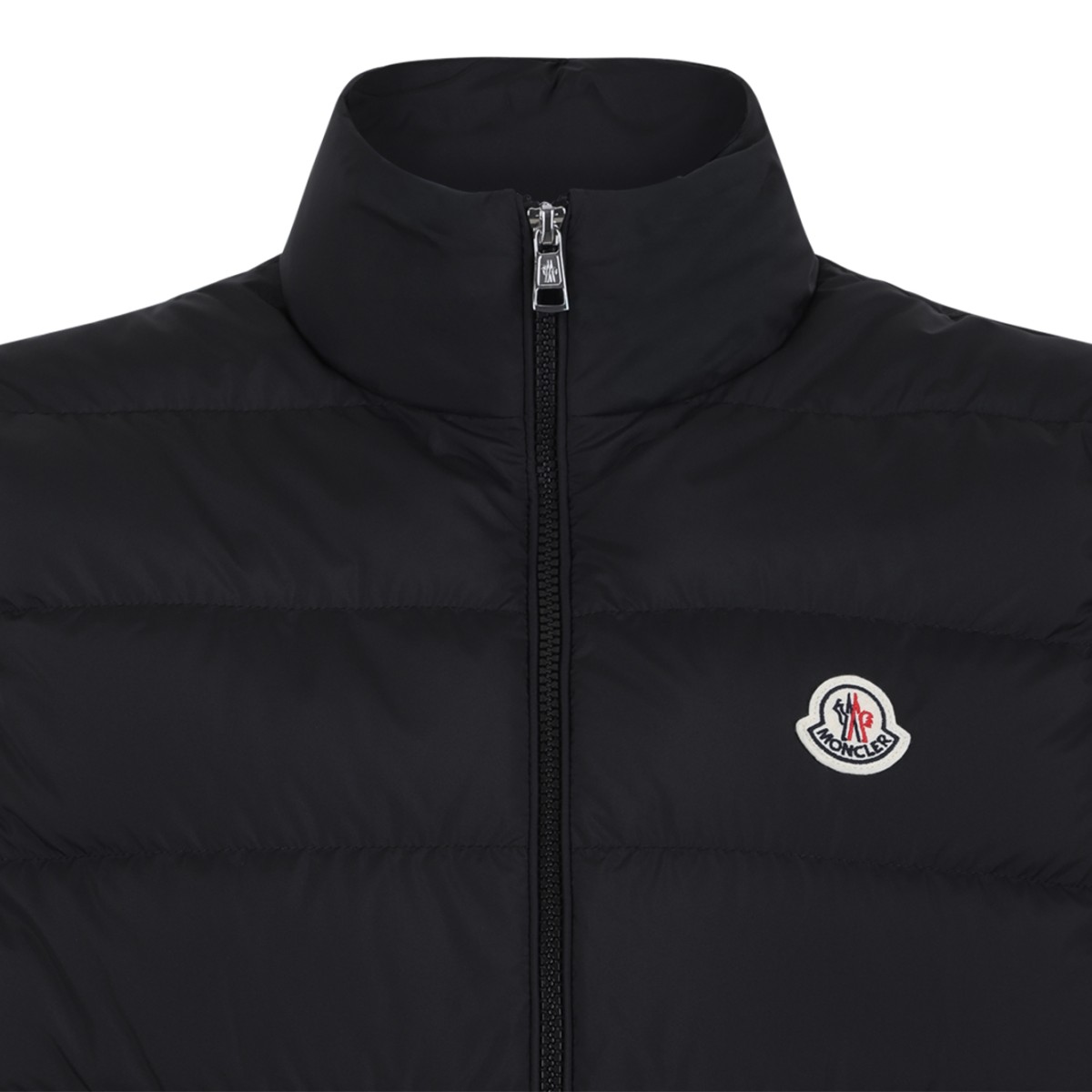 Moncler Black Quilted Down Vest.