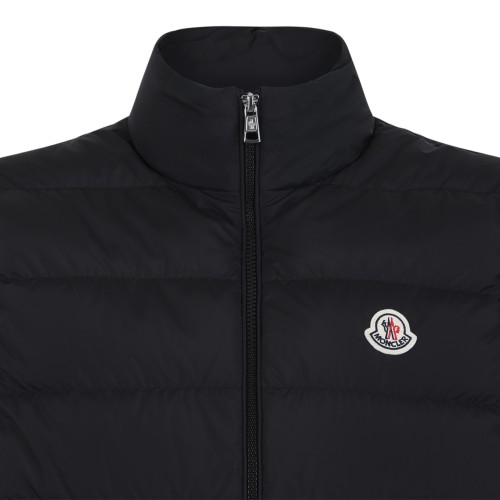 Moncler Black Quilted Down Vest.