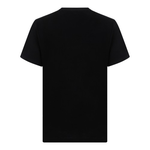 Alexander McQueen Black Skeleton Print Cotton T-Shirt.