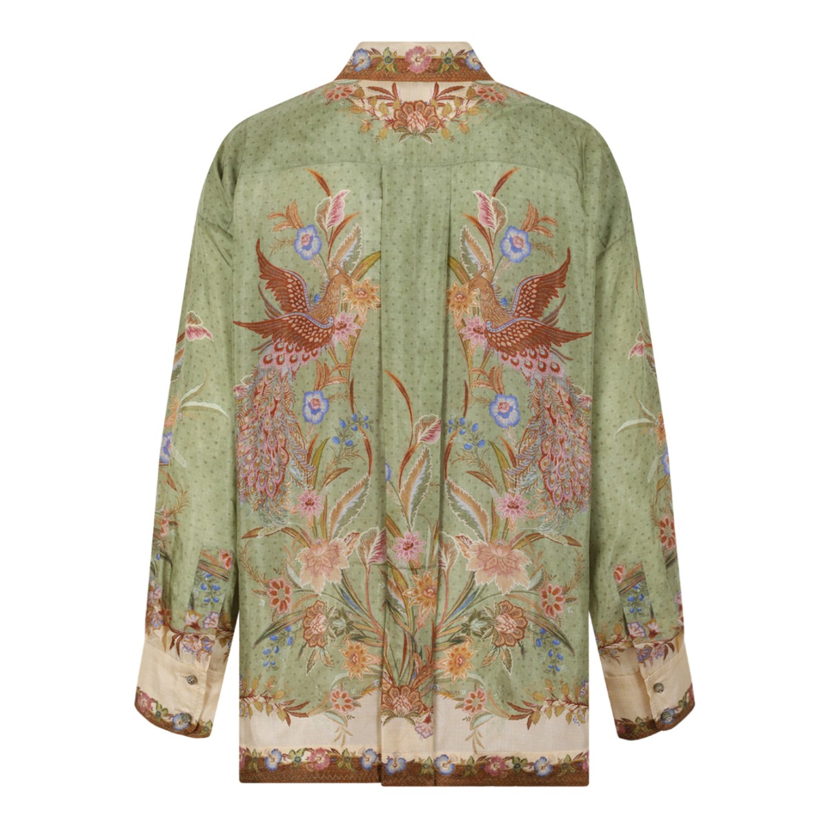 Zimmermann Botanical Print Silk Shirt.