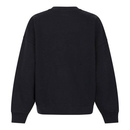 Anine Bing Black Logo Print Sweatshirt. 2