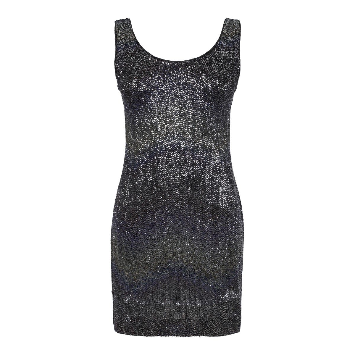 Missoni Black Metallic Knit Mini Dress.