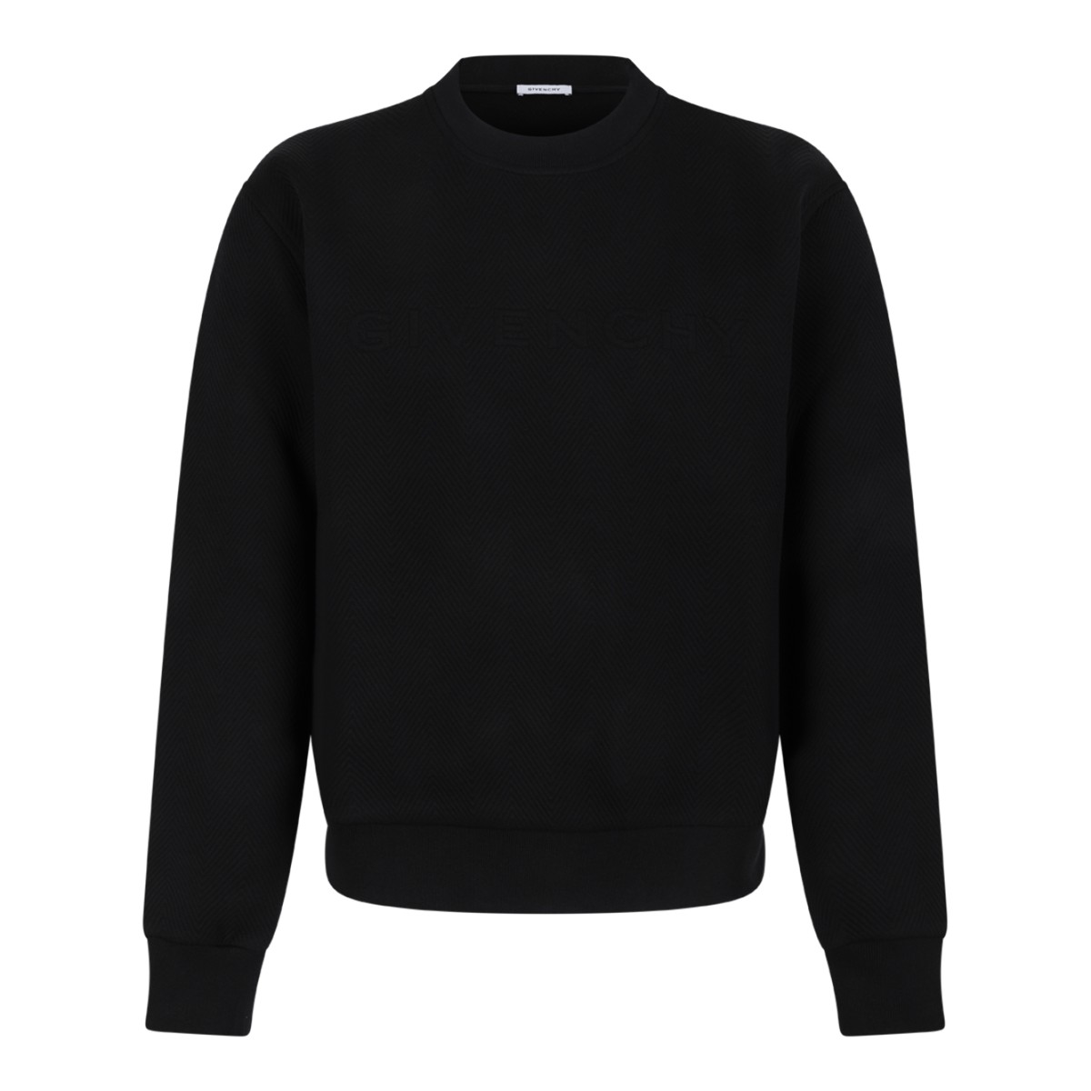 Givenchy Navy Wool Crewneck Sweater.