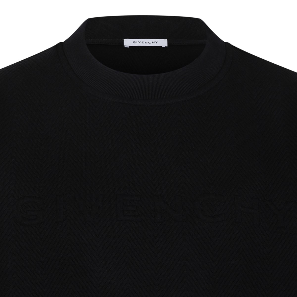 Givenchy Navy Wool Crewneck Sweater.