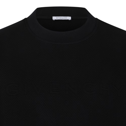 Givenchy Navy Wool Crewneck Sweater.