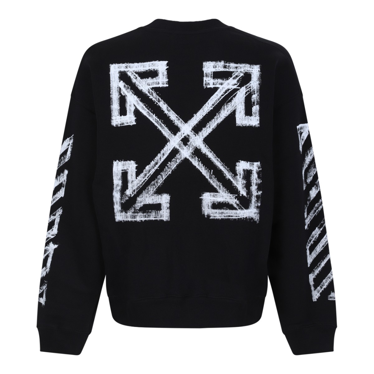 Off-White Black Logo Print Sweatshirt.