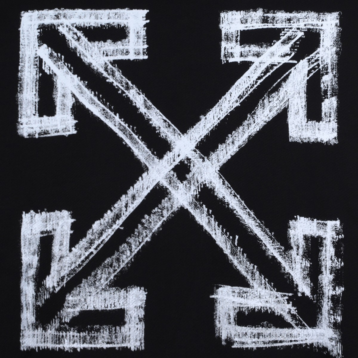 Off-White Black Logo Print Sweatshirt.