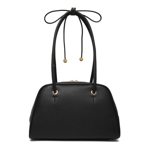 Furla Black Leather Top-Handle Bag.