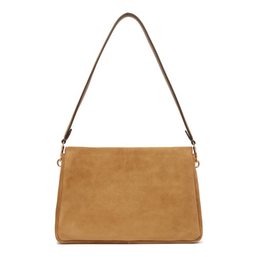 Tory Burch Tan Suede Shoulder Bag. 2