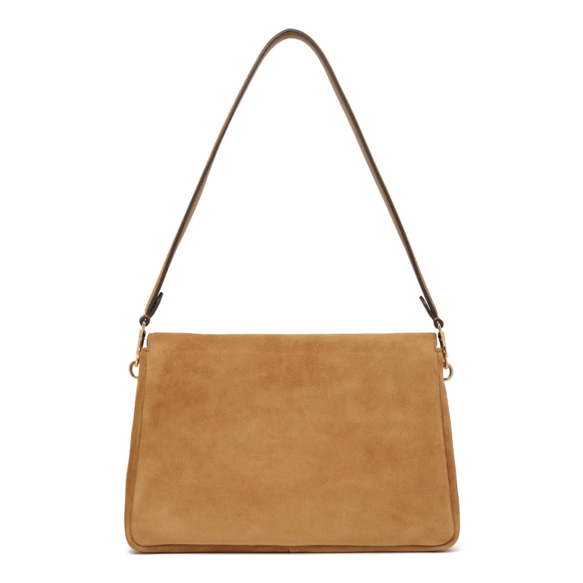 Tory Burch Tan Suede Shoulder Bag.