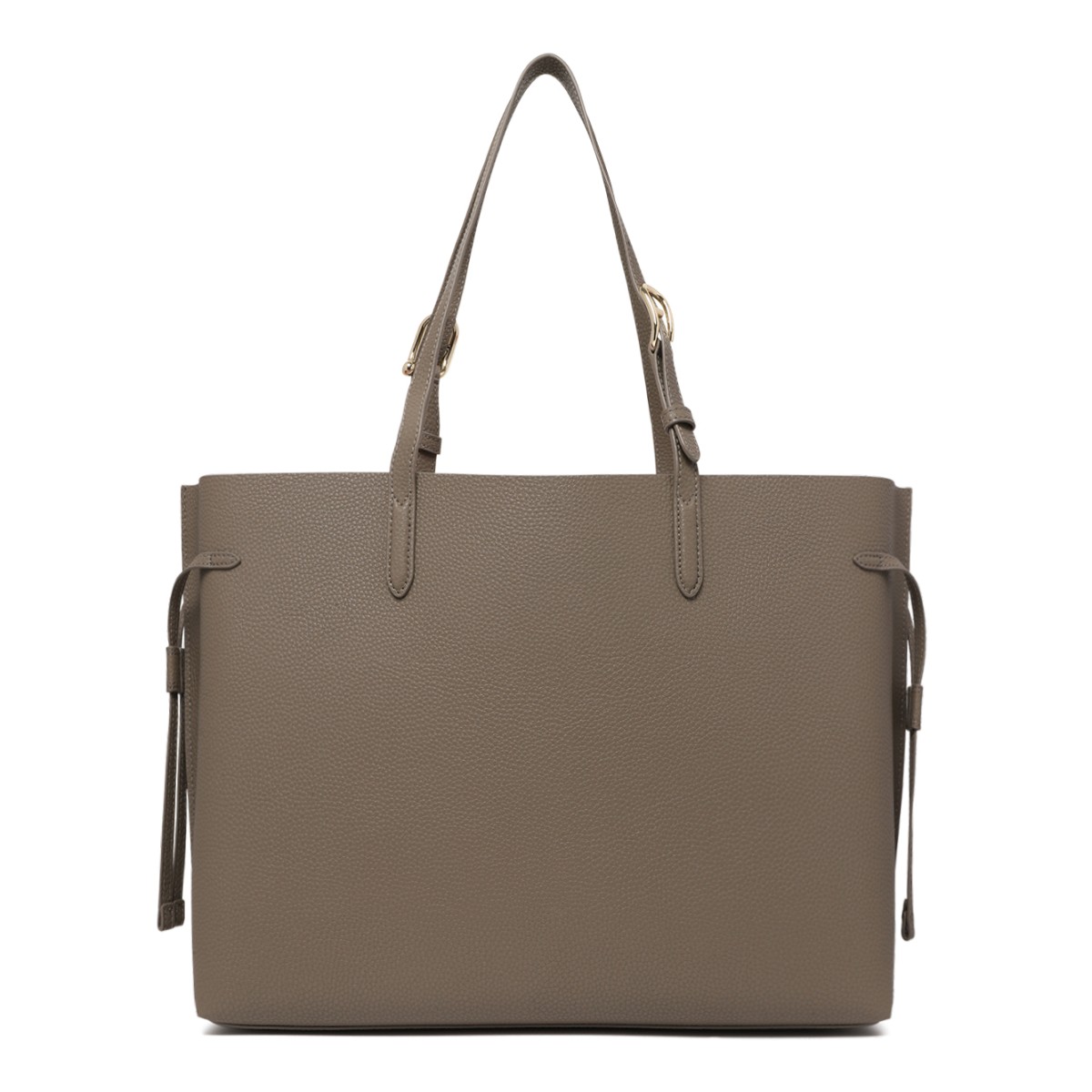 Furla Taupe Leather Tote Bag.