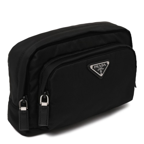 Prada Black Re-Nylon Belt Bag.
