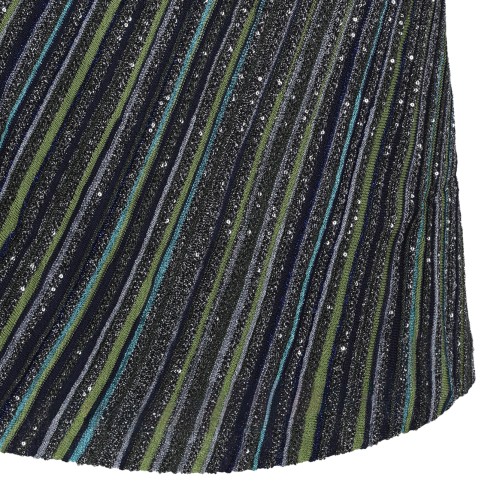 Missoni Multicolor Metallic Halterneck Mini Dress.